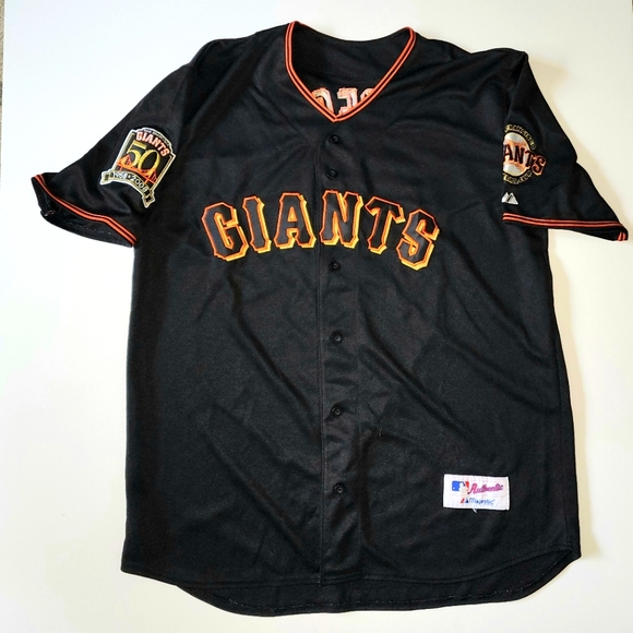 San Francisco Giants Tim Lincecum 2008 50th ann. patch jersey Majestic size 3XL